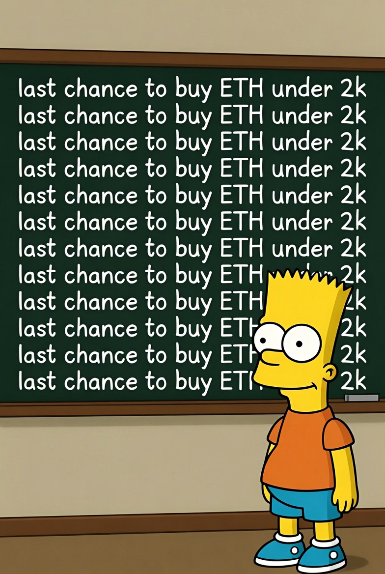 Last Chance to buy ETh under 2k -Posted By: 0xfornax