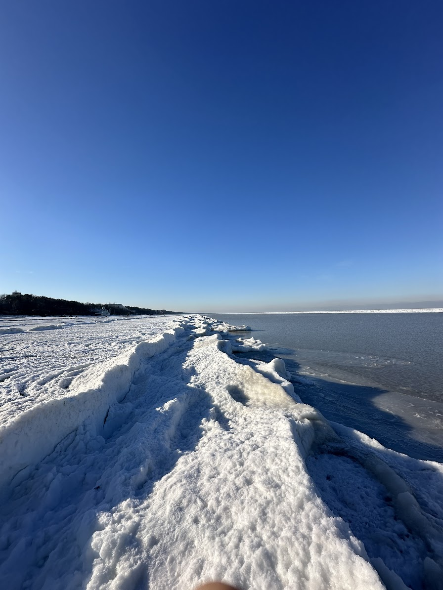 even the sea froze -Post By: Peteris