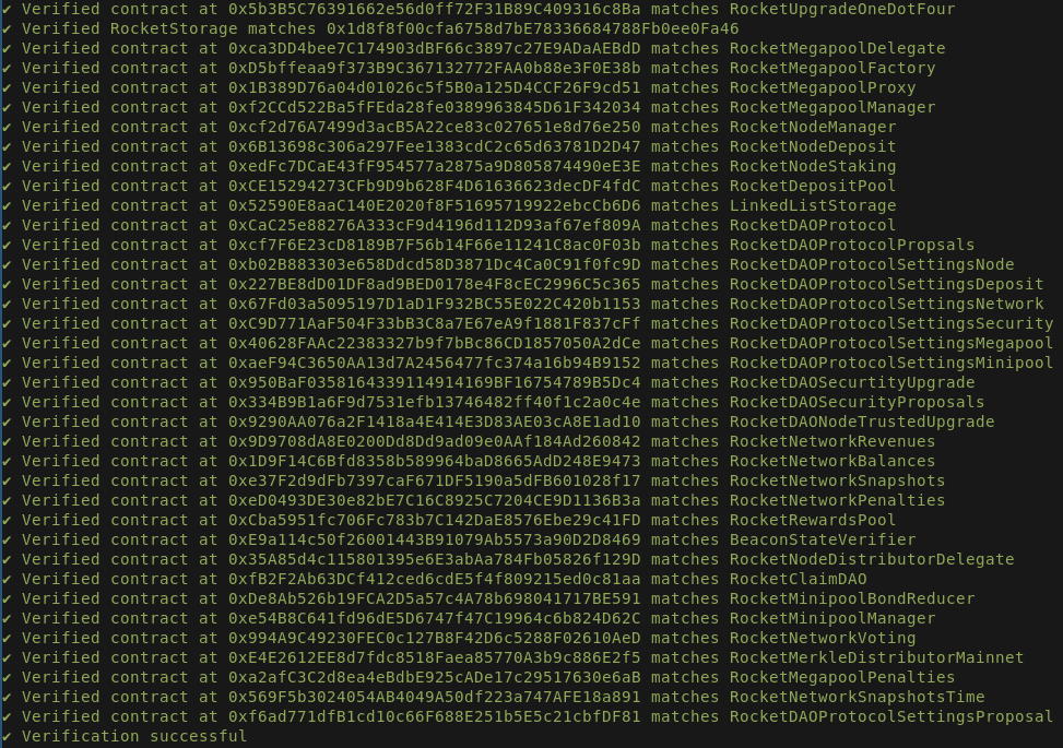 Saturn Contract Verification!